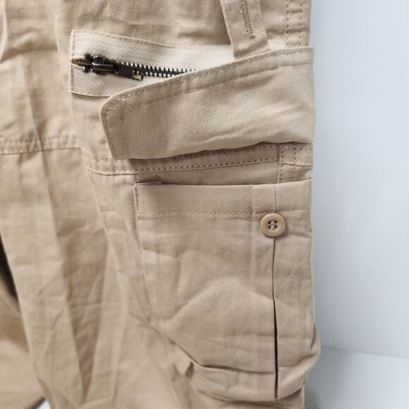 Women's Y2K Cargo Pants Hiking Straight Wide Leg Loose Fit Long Pants Size M - Picture 3 of 8